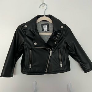 GAP toddler Faux-Leather Moto Jacket